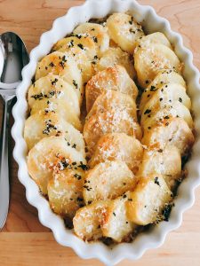 Crispy roasted parmesan potatoes