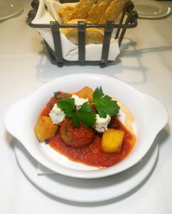 eggplant meatballs Timo Sunny Isles Beach