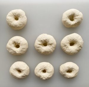 bagels with holes rising