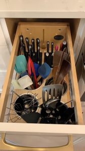 clean counter drawer