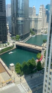 view from hotel room at Renaissance