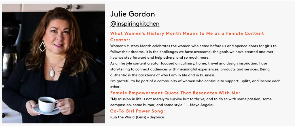 Women's History Month Julie Gordon 